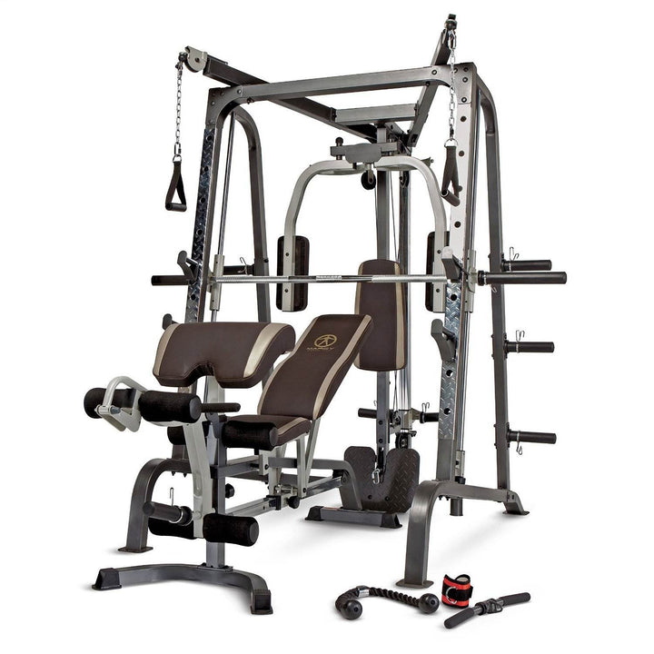 Marcy Deluxe Diamond Elite Smith Cage Home Workout Total Body Gym System (Used) - VMInnovations