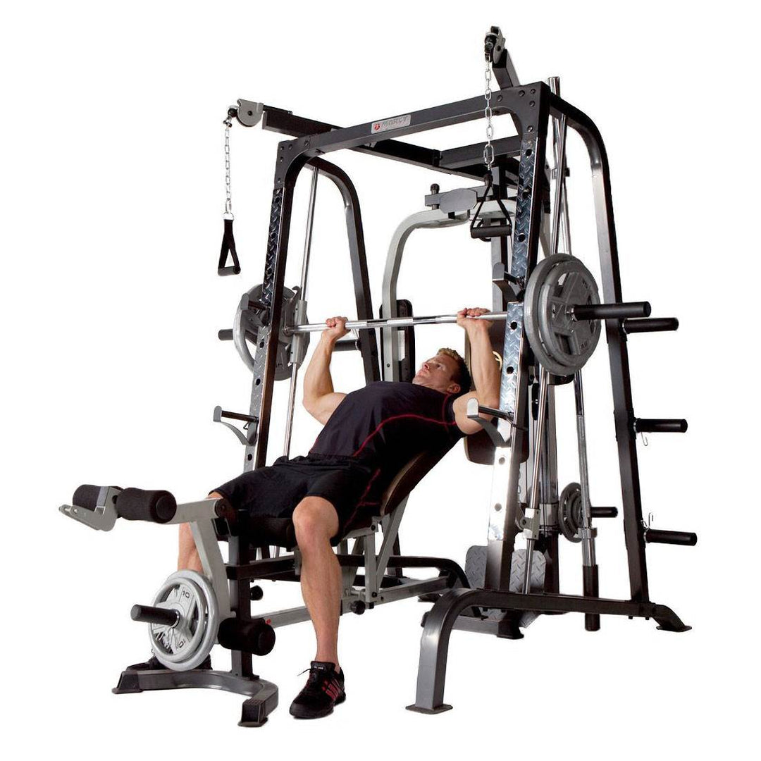 Marcy Deluxe Diamond Elite Smith Cage Home Workout Total Body Gym System (Used) - VMInnovations