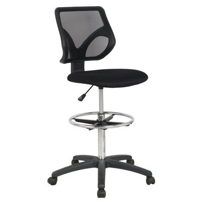 Cool Living Mesh Armless Fixed Upright Adjustable Drafting Chair (Open Box)