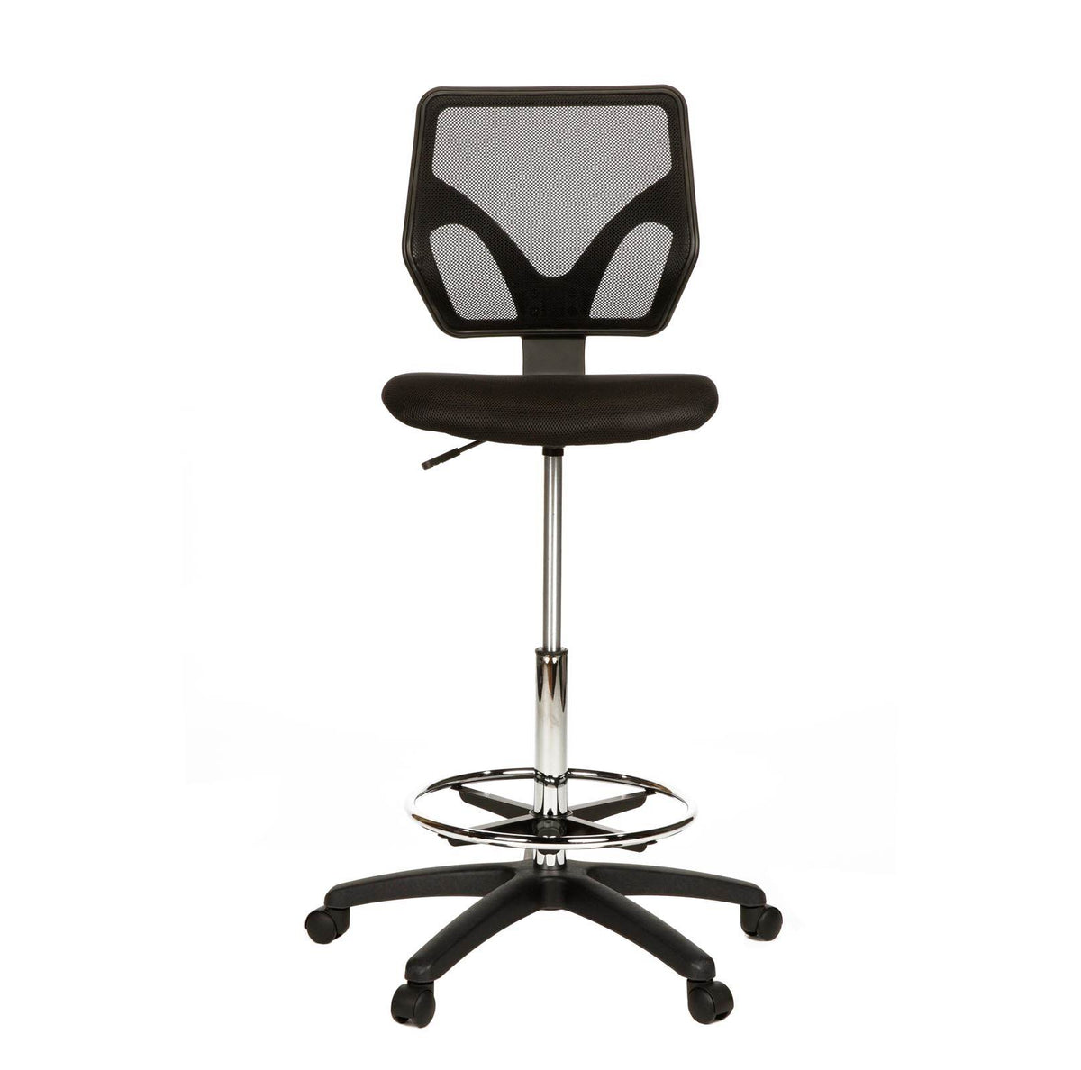 Cool Living Mesh Armless Fixed Upright Adjustable Drafting Chair (Open Box)