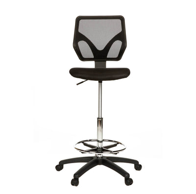 Cool Living Mesh Armless Fixed Upright Adjustable Drafting Chair (Open Box)
