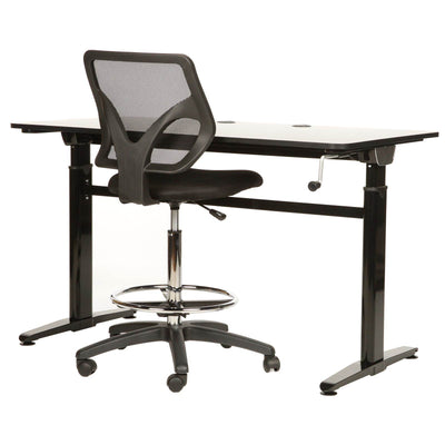 Cool Living Mesh Armless Fixed Upright Adjustable Drafting Chair (Open Box)