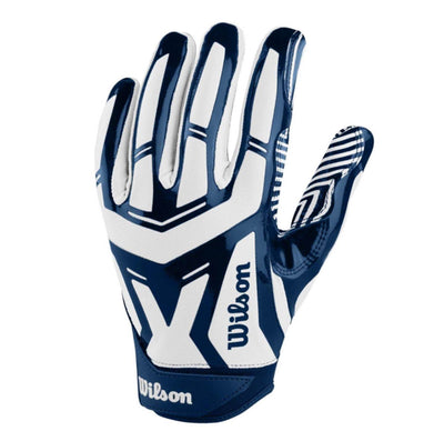 Wilson Authority Skill Receiver Football Gloves | Navy, Adult Small (Open Box)