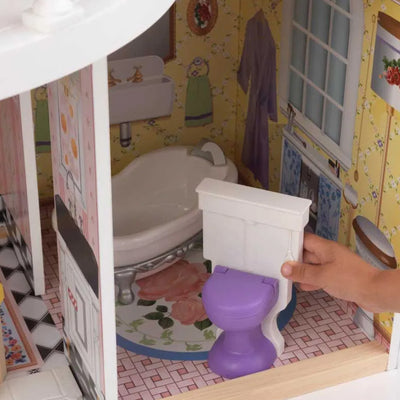 KidKraft Magnolia Mansion Dollhouse for 18 Inch Dolls w/ 13 Furniture Pieces