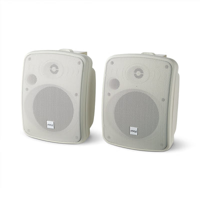 Pyle PDWR54BTW 5.25" 600W Bluetooth Waterproof Powered Outdoor Speakers (Pair) - VMInnovations