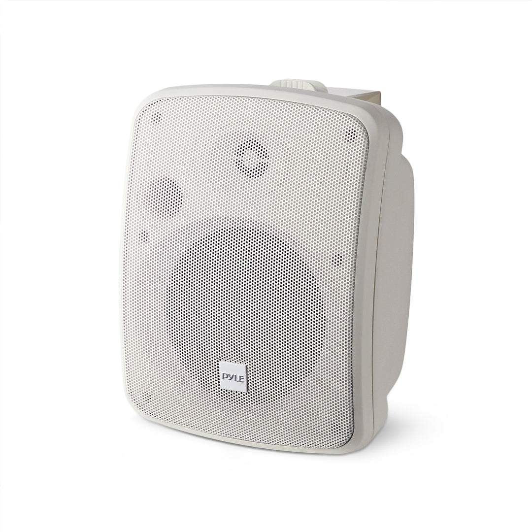 Pyle PDWR54BTW 5.25" 600W Bluetooth Waterproof Powered Outdoor Speakers (Pair)