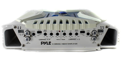 Pyle Elite 1000 Watt 4 Channel Amplifier Bluetooth Marine ATV Amp (Used)