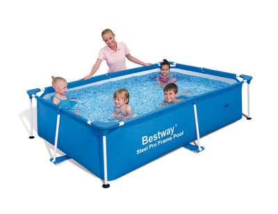 Bestway Rectangular 94 x 59 x 23 Inches Splash Frame Kids Swimming Pool (Used)