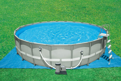 Intex 26 Feet x 52 Inches Ultra Frame Above Ground Swimming Pool Set (Open Box)