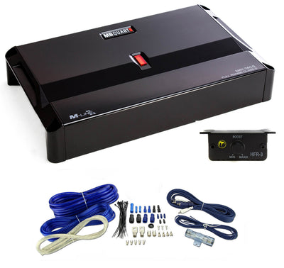 MB Quart MA1-740.5 740W Class D Powersports 5 Channel Amplifier + 4 Gauge Kit