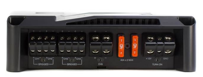 MB Quart MA1-740.5 740W Class D Powersports 5 Channel Amplifier + 4 Gauge Kit