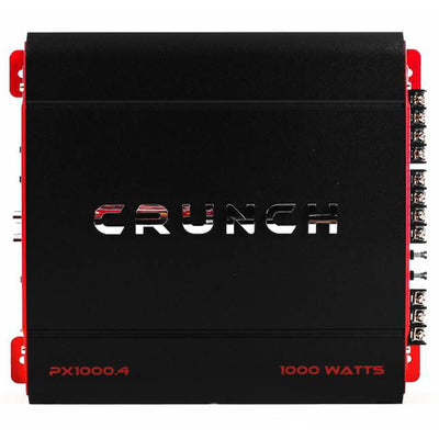 Crunch PX-1000.4 1000W Car Stereo Amp & Soundstorm AKS8 8 Gauge Amp Wiring Kit - VMInnovations