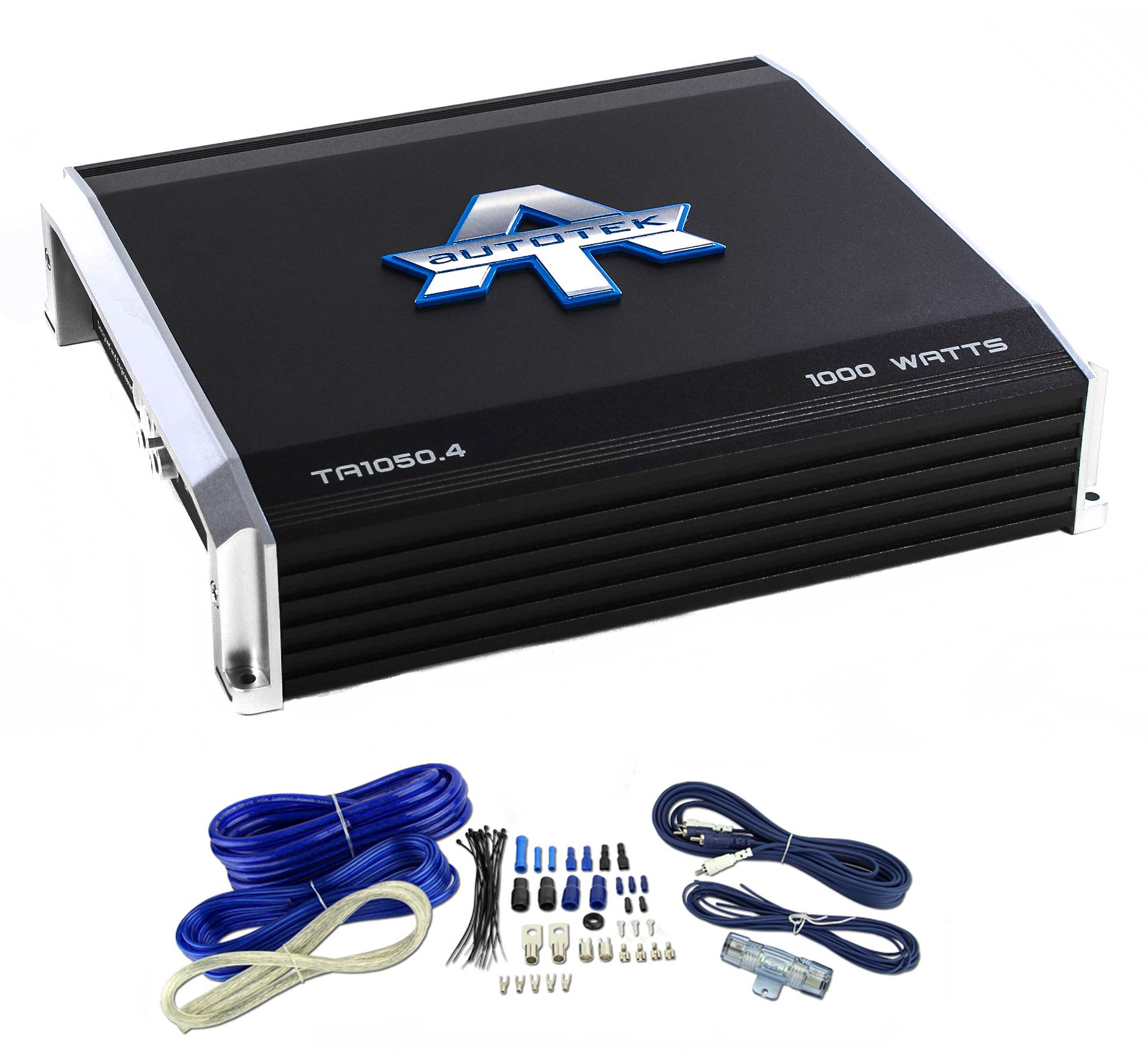 Autotek TA1050.4 4 Channel 1000 Watt Amp Car Audio Power Amplifier + Wiring Kit