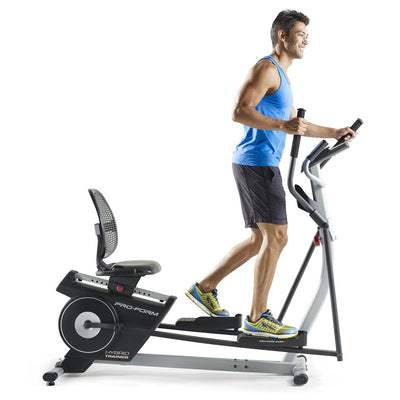 ProForm Hybrid Elliptical & Recumbent Home Fitness Exercise Trainer (Damaged)