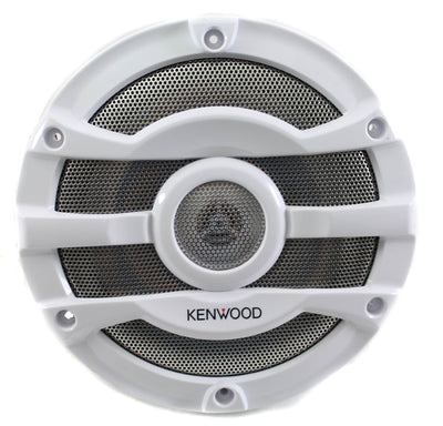 2) Kenwood 8 Inch 300 Watt Marine Boat White Speakers | KFC-2053MRW - Open Box