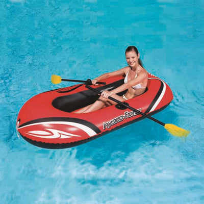 Bestway 77 x 45 Inches HydroForce Inflatable Raft Set with Oars and Pump| 61062E - VMInnovations