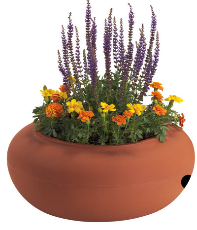 The HC Companies Hose Storage Hideaway Pot w/ Wakefield 1 Gal Soil Conditioner
