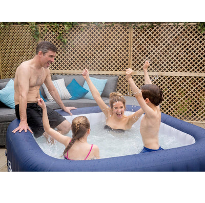 Bestway SaluSpa Hawaii 6 Person Portable Inflatable Spa Hot Tub & Drink Holder - VMInnovations