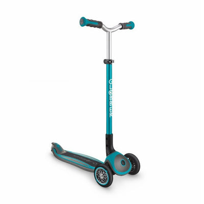 Globber Master 3-Wheel Adjustable Scooter for Kids Aged 4 and Up, Teal (Used)