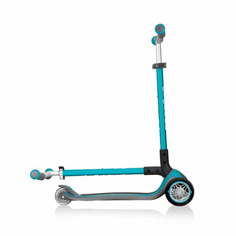Globber Master 3-Wheel Foldable Scooter for Kids Aged 4 and Up, Teal (Open Box)