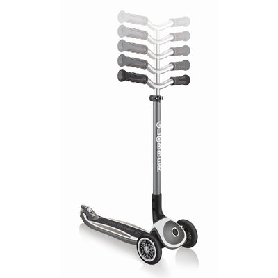 Globber Master 3-Wheel Scooter for Kids Aged 4 and Up, Silver & Black (Used)