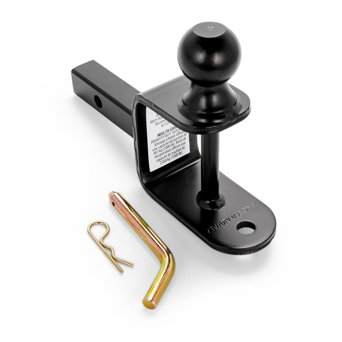 Camco Black Boar ATV UTV Multi Hitch 2 in Ball Mount, 1 1/4 in Shank (Open Box)