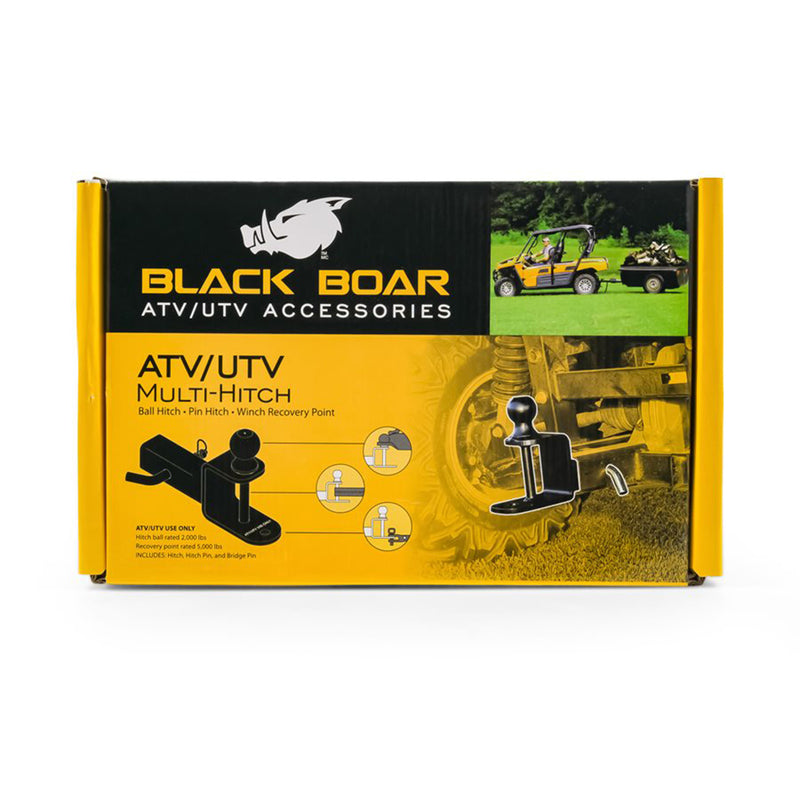 Camco Black Boar ATV UTV Multi Hitch 2 in Ball Mount, 1 1/4 in Shank (Open Box)