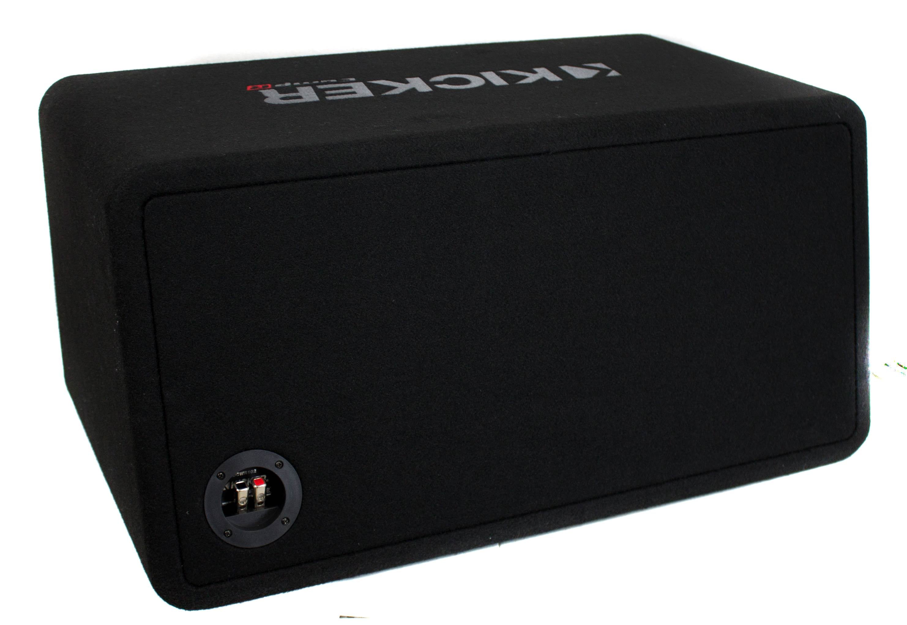 Kicker 43DCWR102 CompR 10" 1600 Watt 2-Ohm Dual Loaded Car Subwoofer Enclosure