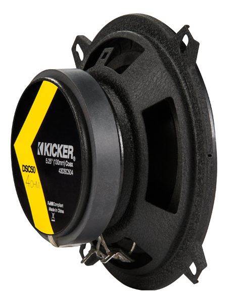 2) Kicker D-Series 5.25" 200W 2-Way 4-Ohm Car Audio Coaxial Speakers (Used)