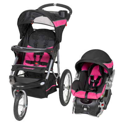 Baby Trend Expedition Travel Folding Jogging Stroller | Bubble Gum (Open Box)