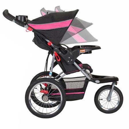 Baby Trend Expedition Travel Folding Jogging Stroller | Bubble Gum (Open Box)