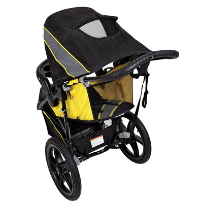 Baby Trend XCEL Jogger Traveling Stroller with Storage, Lemon Zest (Open Box)