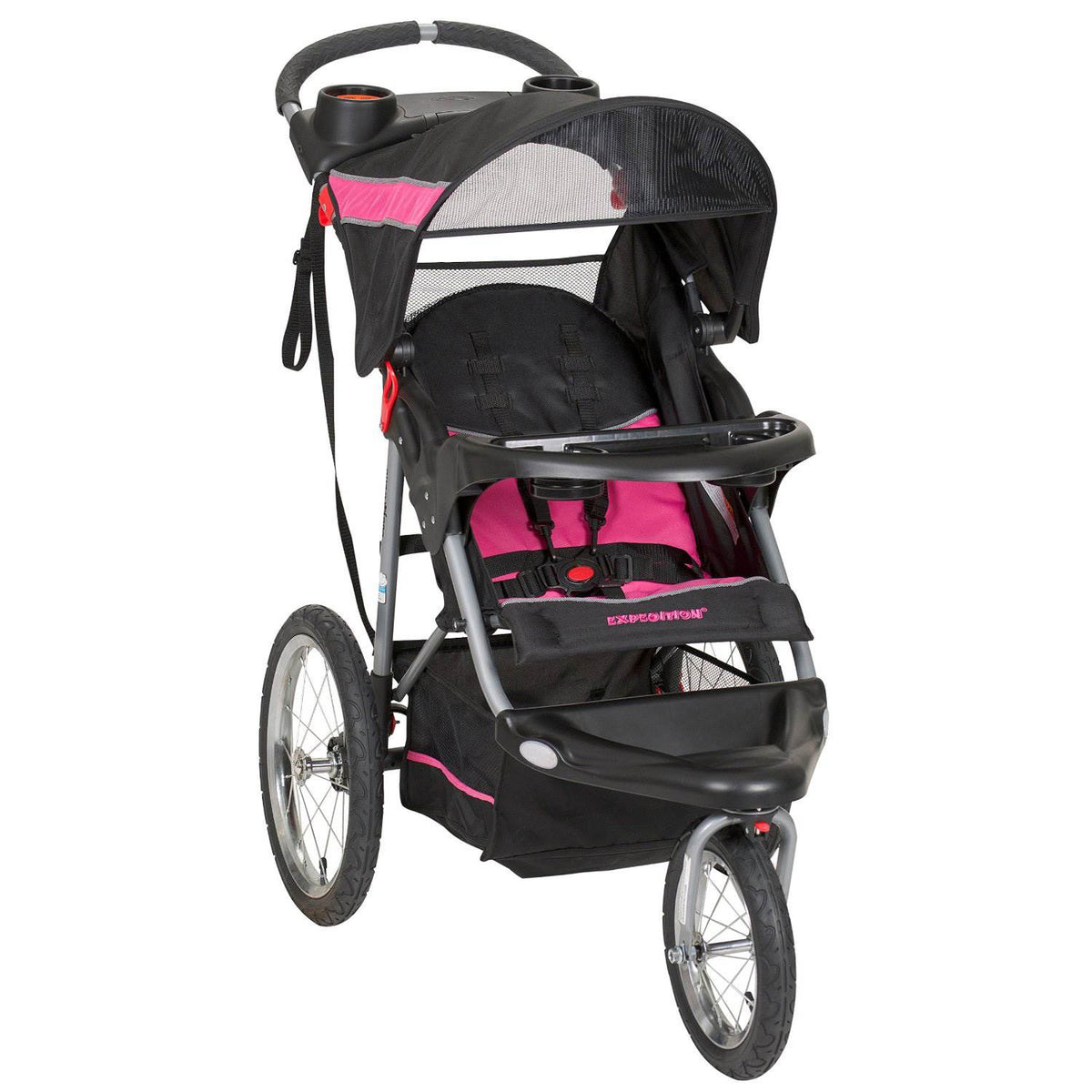 Baby Trend Expedition Jogger Folding Jogging Stroller, Bubble Gum (Used)
