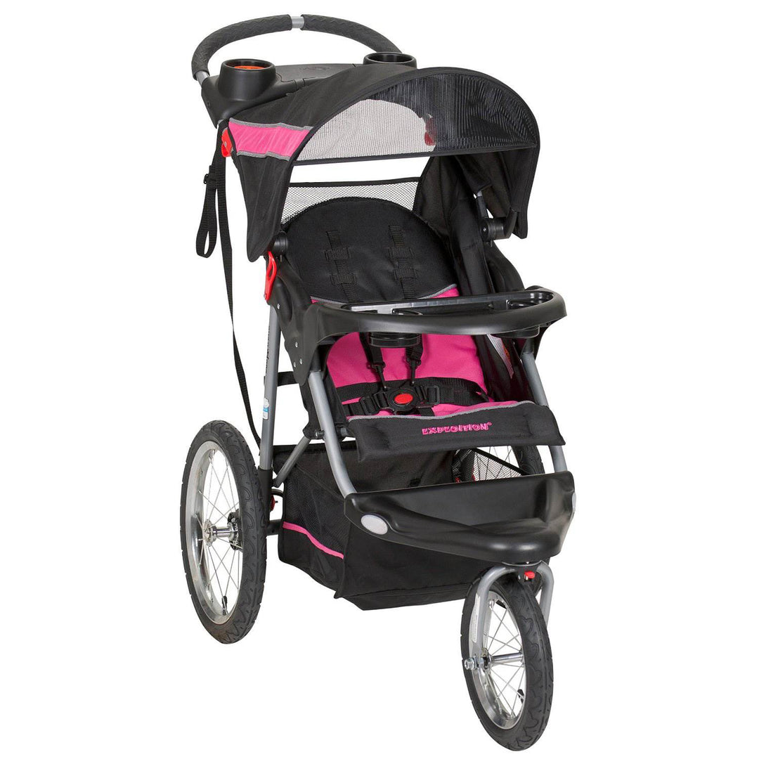 Baby Trend Expedition Jogger Folding Jogging Stroller Bubble Gum (Open Box) - VMInnovations