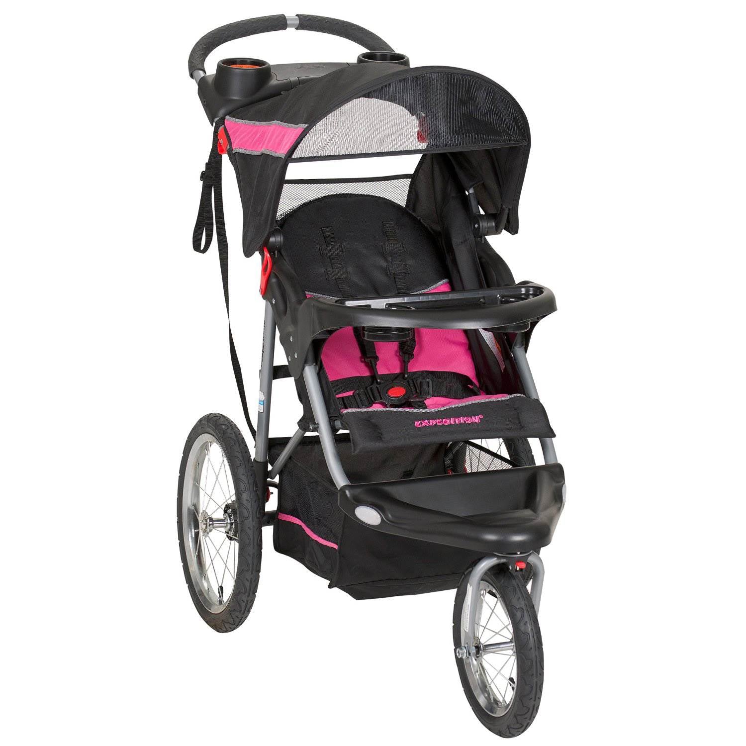 Baby Trend Expedition Jogger Folding Jogging Stroller Bubble Gum (Open Box) - VMInnovations