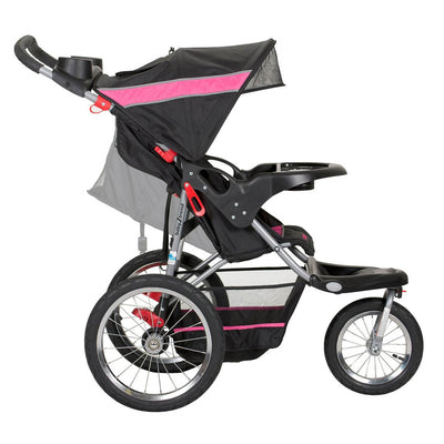 Baby Trend Expedition Jogger Folding Jogging Stroller, Bubble Gum | JG94044 - VMInnovations