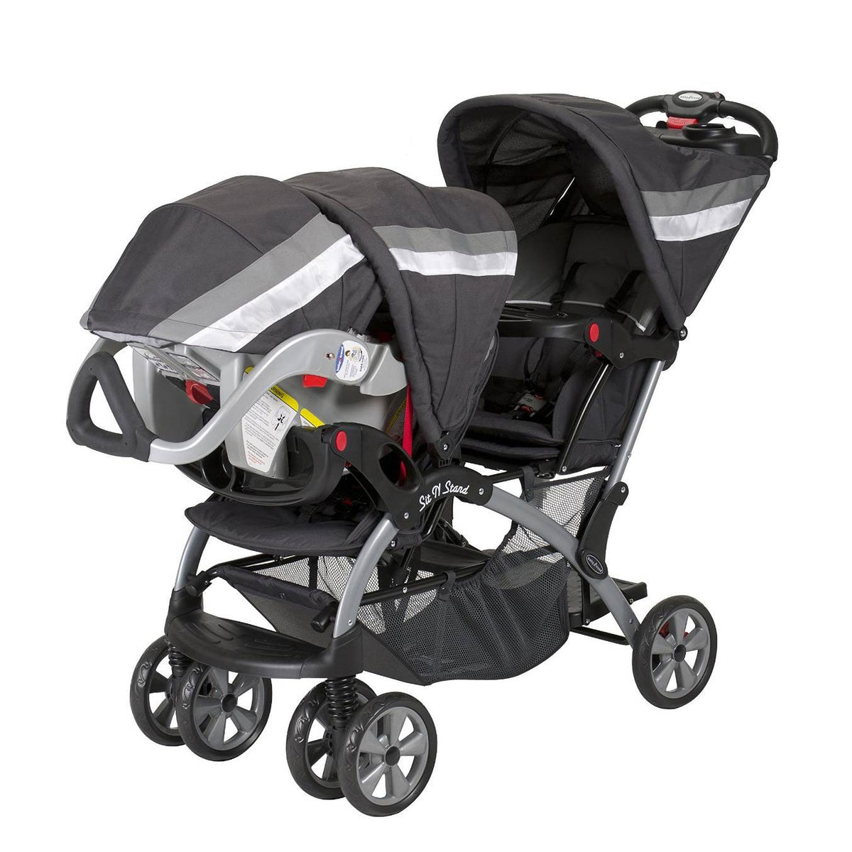 Baby Trend Sit N Stand Double Twin Baby Toddler Stroller, Liberty (Open Box)