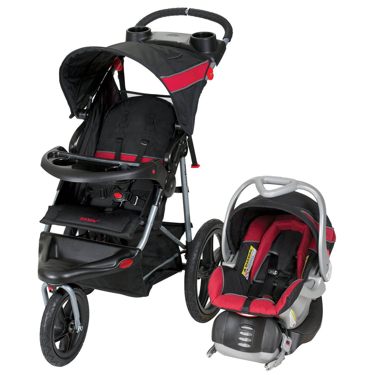Baby Trend Range Travel System Folding Jogging Stroller | TJ99181 (Open Box)