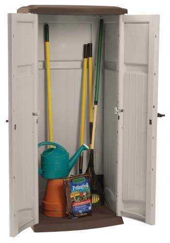 Suncast Vertical Outdoor Tool Utility Storage Shed, 20 cu. ft | GS1250 - Damaged