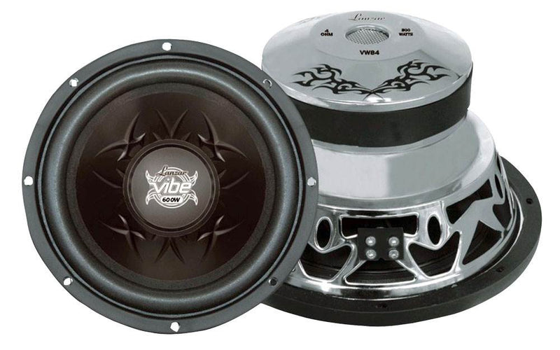 2) Lanzar Vibe 800 Watt 8-Inch 4-Ohm Subwoofers Black Car Audio SVC Subs | VW84