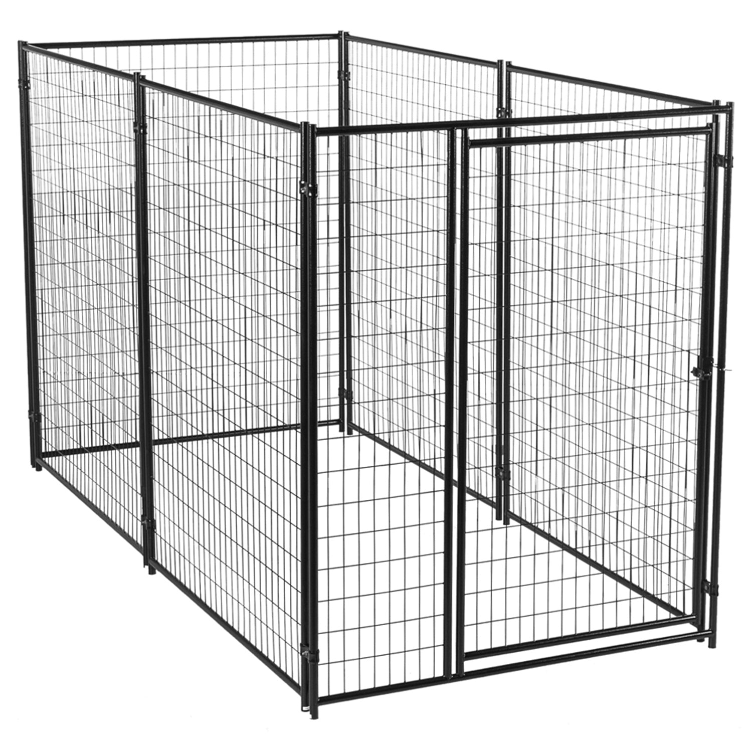 Lucky Dog Large Modular Welded Wire Box Indoor Outdoor Dog Kennel, 10x5x6 Feet - VMInnovations