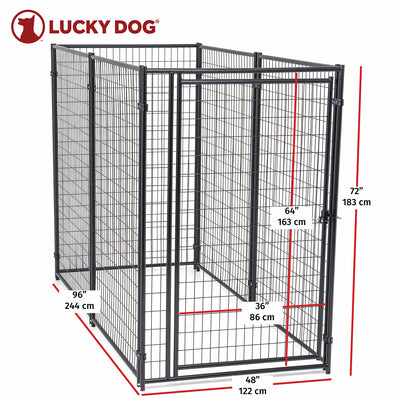 Lucky Dog Large Modular Welded Wire Box Dog Kennel, 10x5x6 Feet (For Parts)