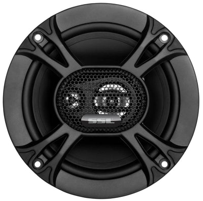 SOUNDSTORM EX365 6.5" 150W 3-Way Car Coaxial Audio 4 Ohm Black Speaker, Pair