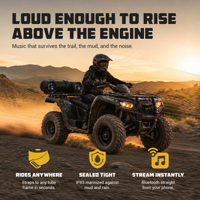 Soundstorm BTB6 Bluetooth 6.5" 450W ATV/Marine Amplified Tube Speaker (Used)