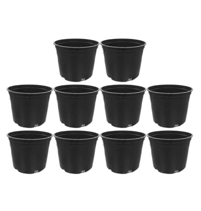 Hydrofarm 3 Gallon Premium Poly-Tainer Nursery Garden Planter Pots, (10 Pack)