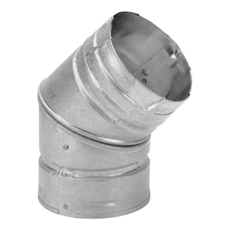 DuraVent PelletVent Stainless Steel 45 Degree Elbow Stove Pipe, 6" (Open Box)