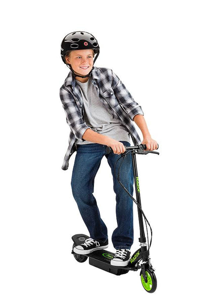 Razor Power Core Electric Scooter 10 MPH High Torque, Green-Broken Foot Platform