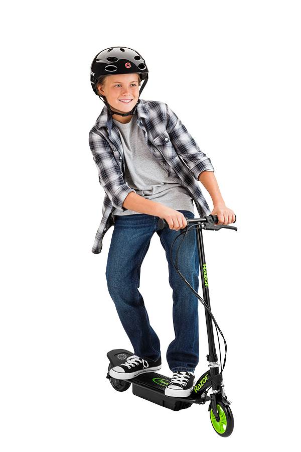 Razor Power Core Electric Scooter 10 MPH High Torque, Green-Broken Foot Platform