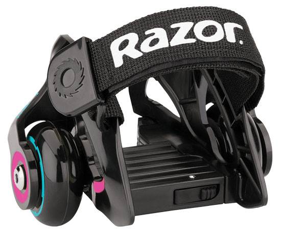 Razor Jetts Heel Wheels with Heel-Activated Sparking Action, Purple (Open Box)