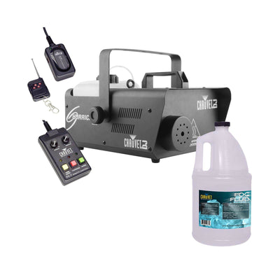 CHAUVET DJ Hurricane 1600 Pro Fog Smoke Machine w/ Remotes + Fog Fluid | H1600